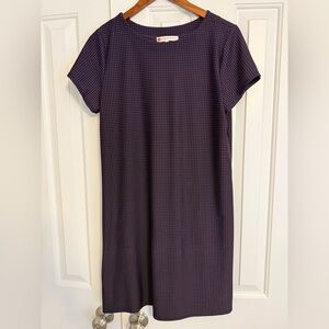 Jude Connally Ella Dress Womens M Navy Red Polka Dot Cap Sleeve Shift